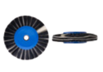 Щетка щетинная HATHO 5365 черная 5-рядная, прямая с бязевыми прокладками диаметр 65 мм, шт
