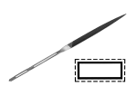 Надфиль VALLORBE LA2406 плоскозаостренный длина 160 мм, насечка №6, шт
