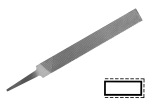 Напильник плоский нормальный VALLORBE LP1163 длина 250 мм насечка №2, шт