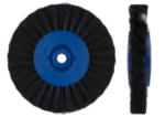 Щетка щетинная HATHO 138 черная 3-рядная, прямая диаметр 80 мм, шт