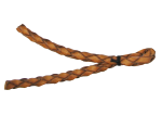 Шнурок для ювелирных изделий кожаный, плетеный диаметр 3,0 мм, светло-коричневый, м